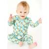 Long Sleeve Pajama Set, Bacon & Eggs Blue - Pajamas - 2