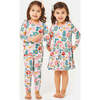 Long Sleeve Pajama Set, Flower Power - Pajamas - 3