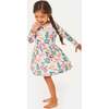 Stretchy Long Sleeve Twirl Dress, Flower Power - Pajamas - 3
