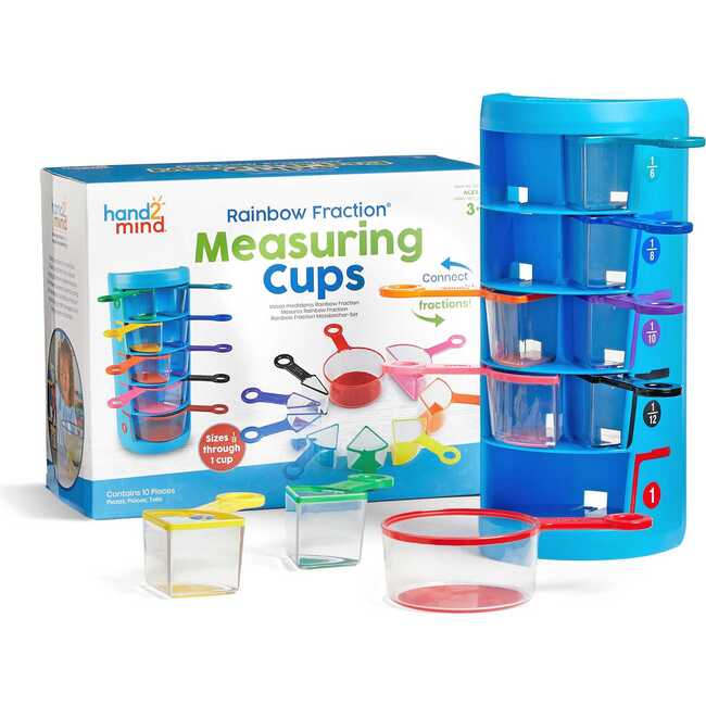 Rainbow Fraction Measuring Cups (Set of 9)