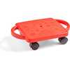 Red Indoor Scooter Board with Safety Handles for Kids Ages 6-12, Plastic Floor Scooter Board with Rollers - STEM Toys - 1 - thumbnail