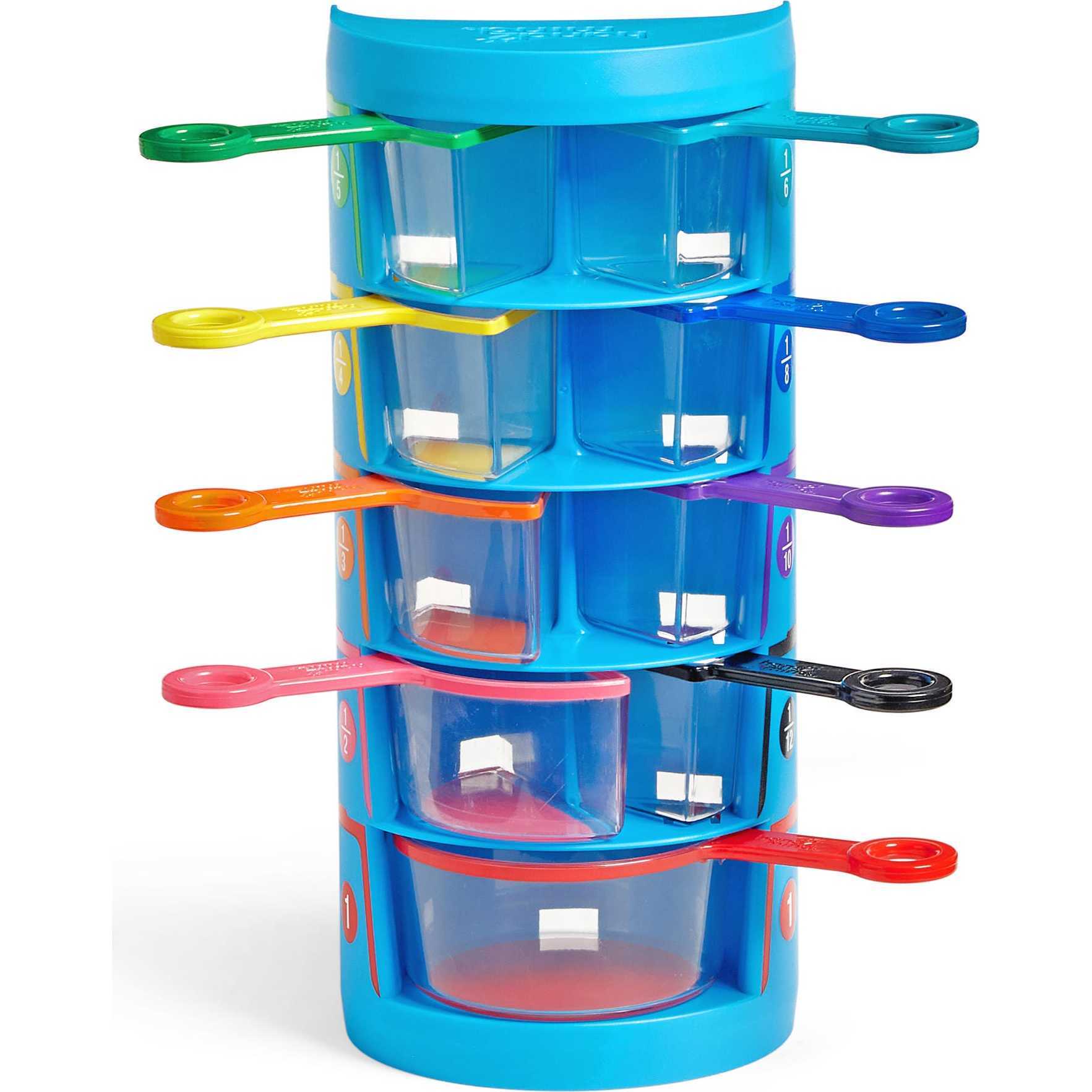 Rainbow Fraction Measuring Cups, Set of 9