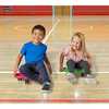 Red Indoor Scooter Board with Safety Handles for Kids Ages 6-12, Plastic Floor Scooter Board with Rollers - STEM Toys - 3