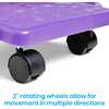 Purple Indoor Scooter Board with Safety Handles for Kids Ages 6-12, Plastic Floor Scooter Board with Rollers - STEM Toys - 5