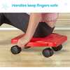 Purple Indoor Scooter Board with Safety Handles for Kids Ages 6-12, Plastic Floor Scooter Board with Rollers - STEM Toys - 7