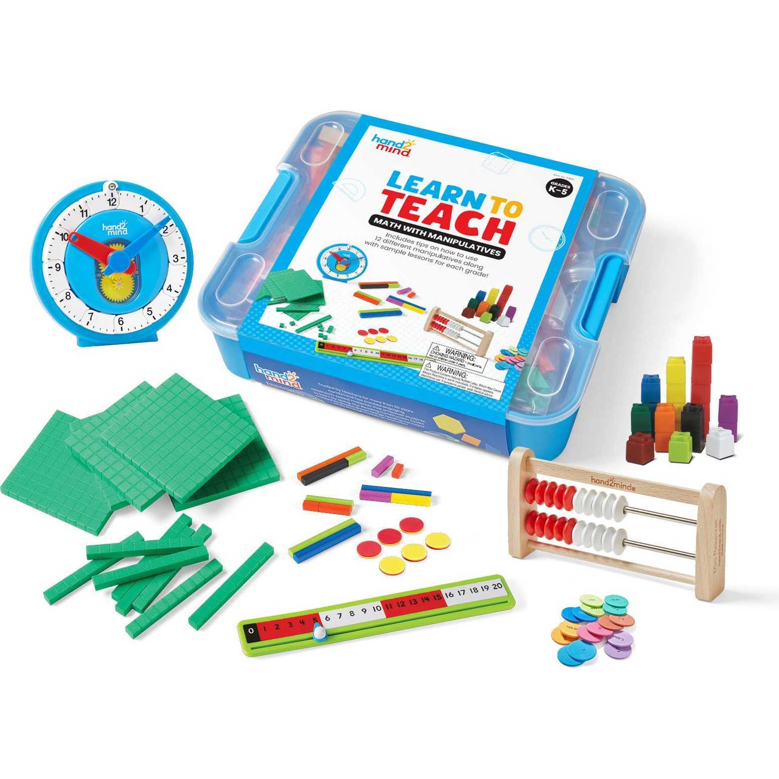 Learn to Teach Math with Manipulatives, Grades K-5 - STEM Toys - 1