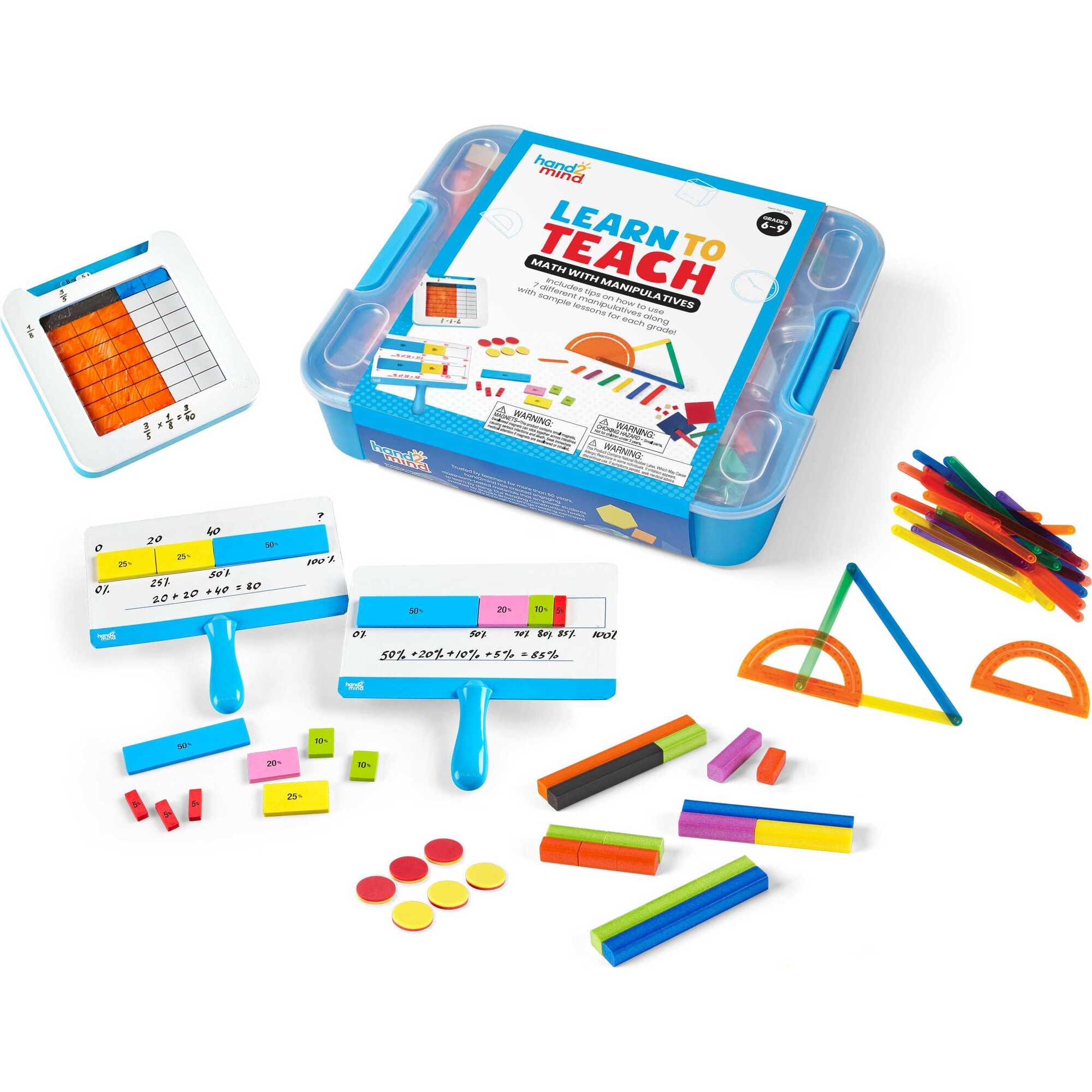 Learn to Teach Math with Manipulatives, Grades 6-9 - STEM Toys - 1