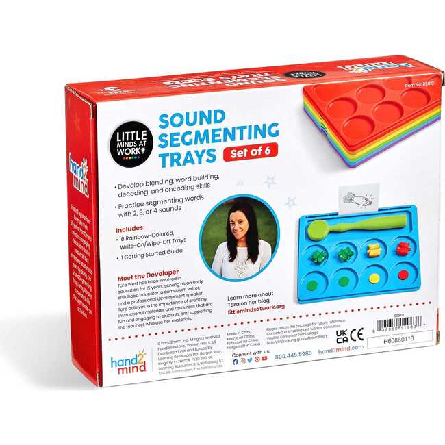 Little Minds at Work™ Sound Segmenting Trays, Set of 6 - STEM Toys - 3