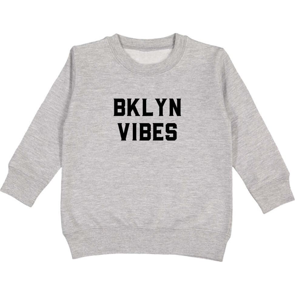 BKLYN Vibes Kids Sweatshirt, Grey - Sweatshirts - 1
