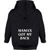 Mama's Got My Back Long Sleeve Kids Fleece Zip Hoodie, Black - Sweatshirts - 1 - thumbnail