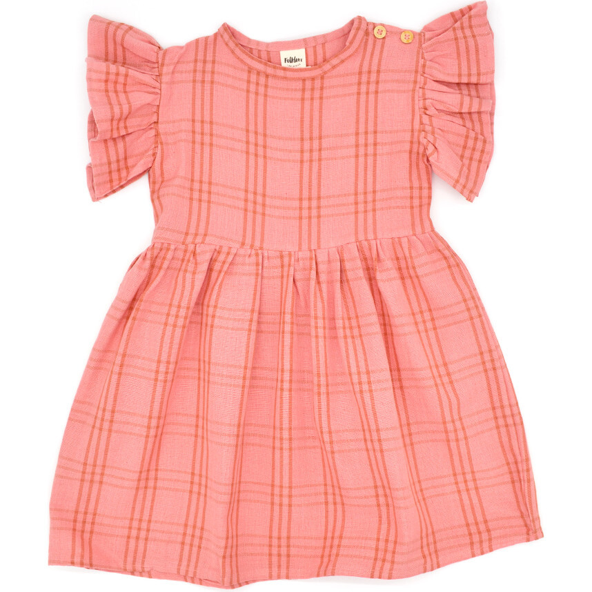 Cece Ruffle Sleeves Dress, Amber - Dresses - 1