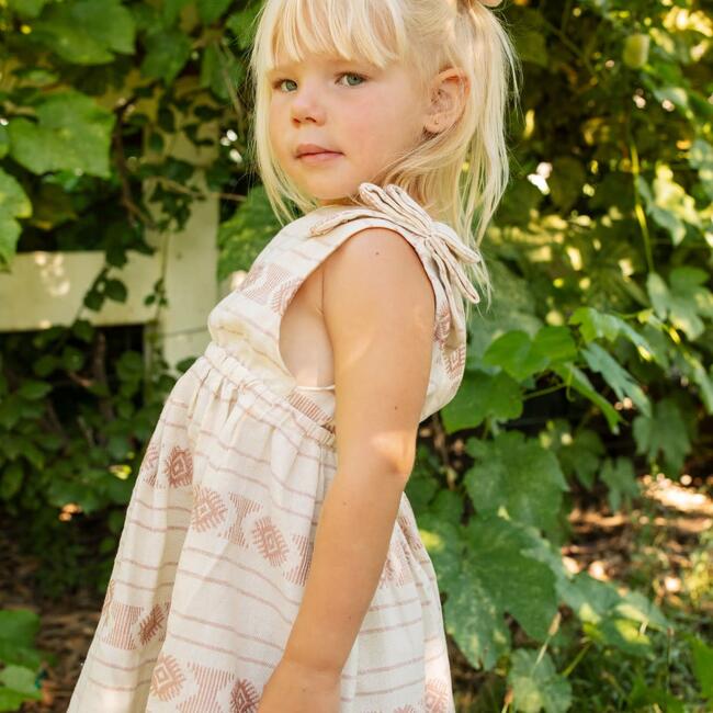 Agnes Sleeveless Pinafore Dress, Dust Pink - Dresses - 5