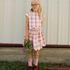 Magnolia Checked Top And Skirt Set, Orange Flower - Mixed Apparel Set - 5