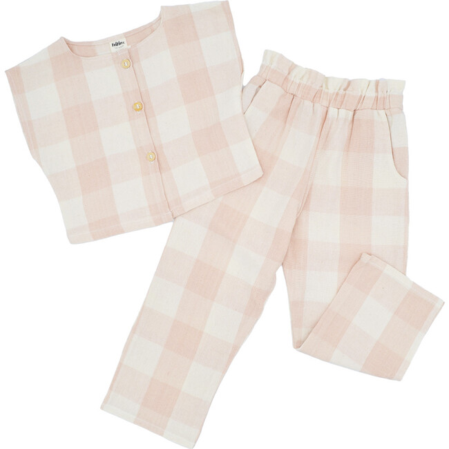 Leonor Sleeveless Top And Pant Set, Tan Beige - Mixed Apparel Set - 6