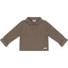 Tos 2-Buttoned Shirt, Dusty Brown - Shirts - 1 - thumbnail