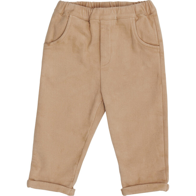 Olb Elasticated Waist Trousers, Soft Taupe