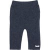 Olle Ribbed Trousers, Night Blue Melange - Pants - 1 - thumbnail