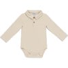 Paulo Long Sleeve Bodysuit, Macaroon - Onesies - 1 - thumbnail