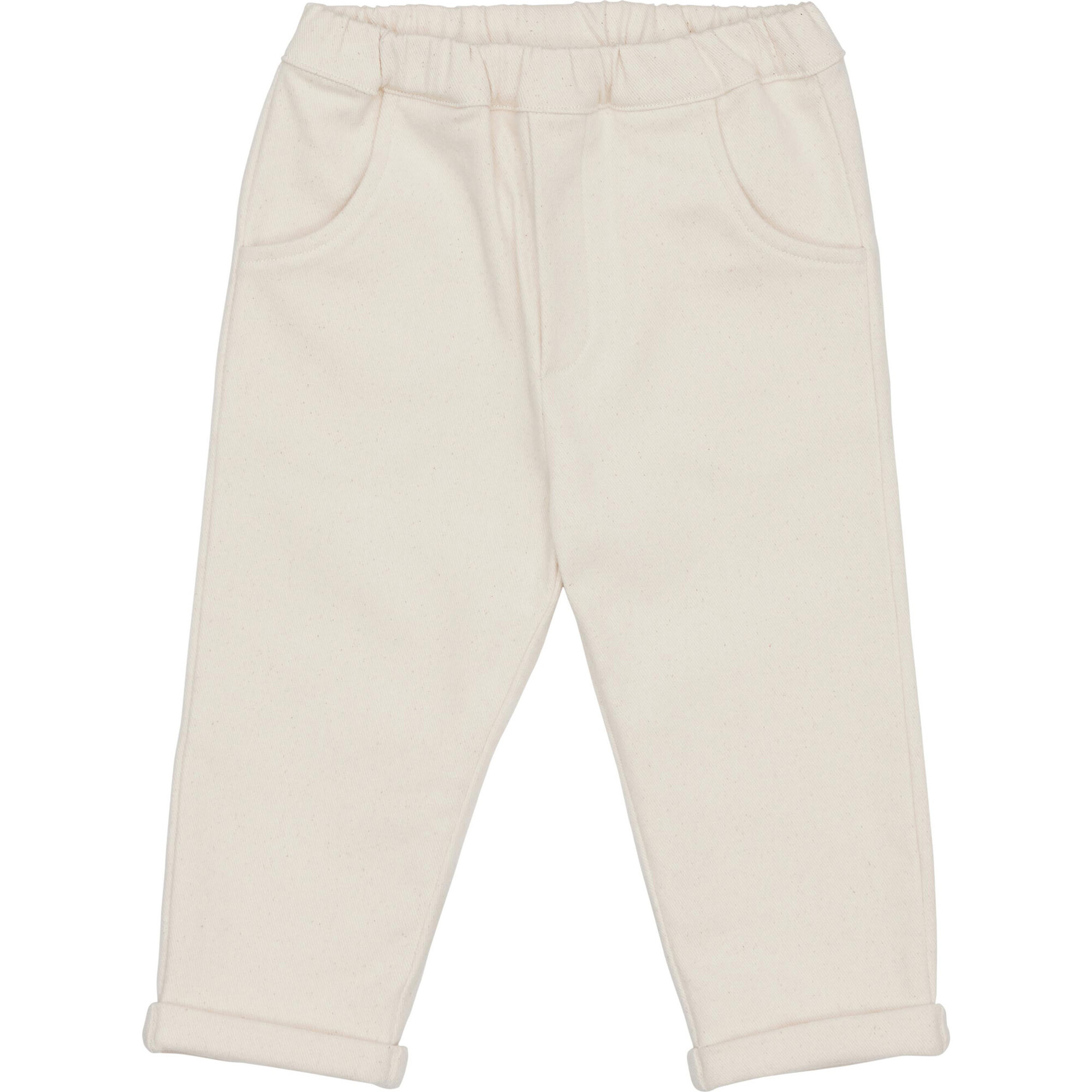 Olb Elasticated Waist Trousers, Warm White - Pants - 1