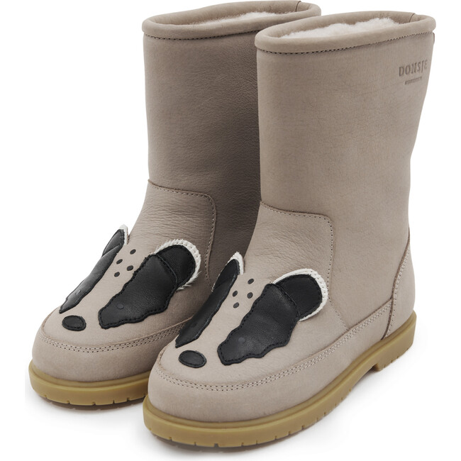 Wadudu Exclusive Badger Leather Lining Boots, Vintage Grey