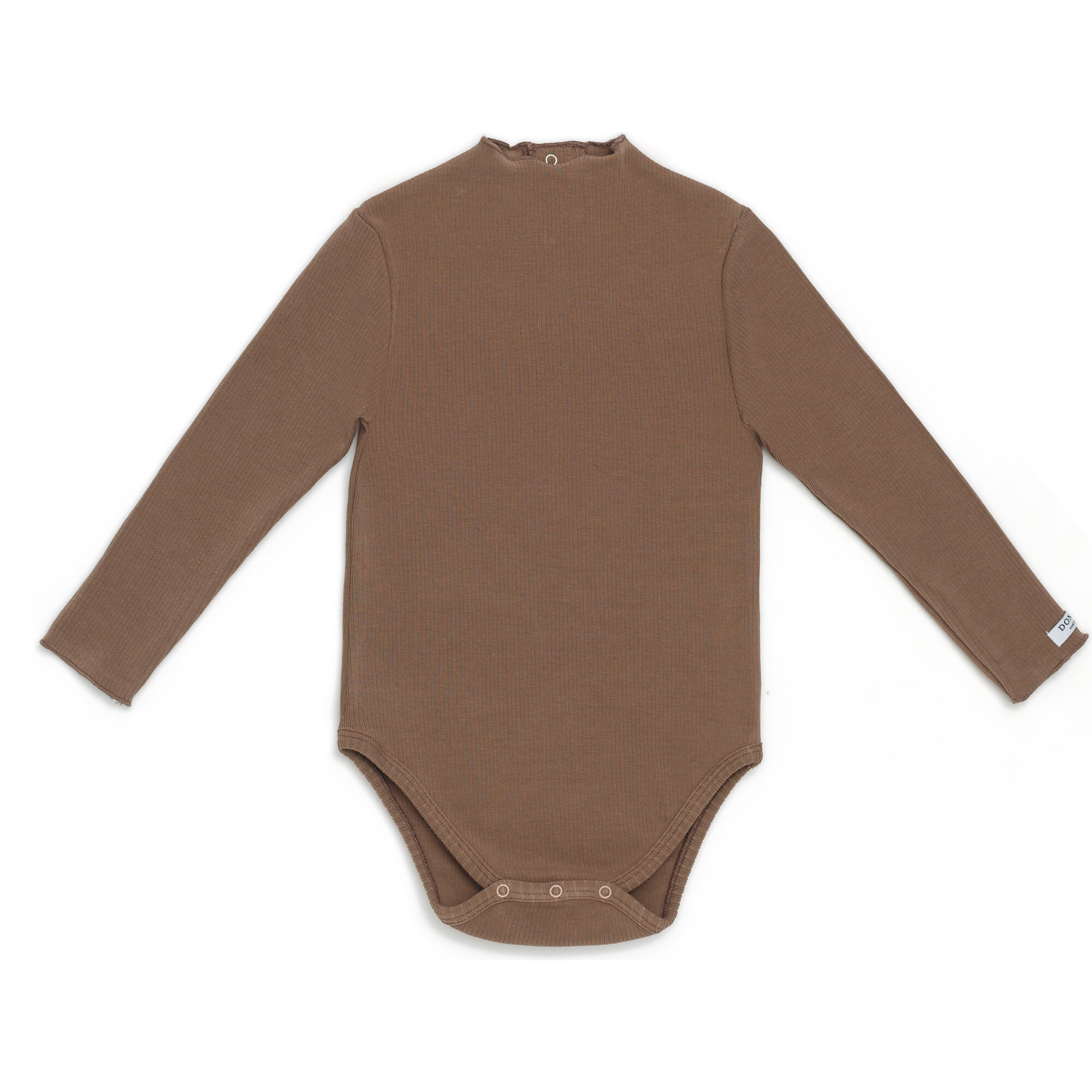 Ziggy Long Sleeve Bodysuit, Toffee - Onesies - 1