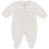 Nanieke Footed Onesie, Soft Powder - Bodysuits - 1 - thumbnail