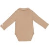 Paulo Long Sleeve Bodysuit, Latte - Onesies - 2