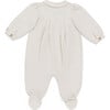 Nanieke Footed Onesie, Soft Powder - Bodysuits - 2