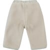 Splint Faux Fur Shearling Trousers, Cream - Pants - 3