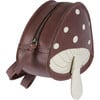 Tum Toadstool Classic Leather Backpack, Burgundy - Backpacks - 3