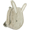 Paui Bunny Curly Faux Fur Schoolbag, Beige - Bags - 3