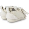 Semmi Leather And faux fur Crib Shoes, Cream - Crib Shoes - 4