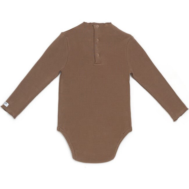 Ziggy Long Sleeve Bodysuit, Toffee - Onesies - 3