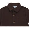 Touten Classic Button-Down Shirt, Espresso - Shirts - 4