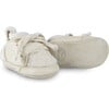 Semmi Leather And faux fur Crib Shoes, Cream - Crib Shoes - 5