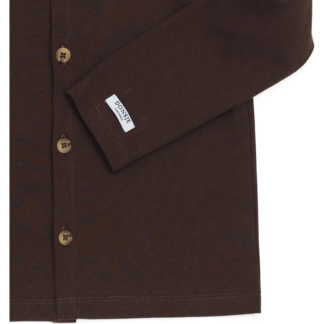 Touten Classic Button-Down Shirt, Espresso - Shirts - 5