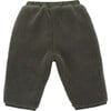 Splint Faux Fur Shearling Trousers, Forest Green - Pants - 3