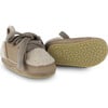 Semmi Nubuck And faux fur Crib Shoes, Truffle - Crib Shoes - 6