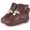 Mush Toadstool Classic Leather Lining Booties, Burgundy - Booties - 1 - thumbnail