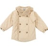 Luna Double Breasted Puffer Jacket, Sand - Jackets - 1 - thumbnail