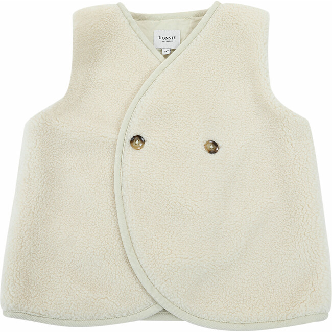 Monty Double-Breasted Gilet, Cream