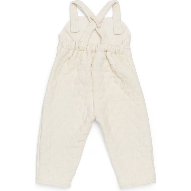 Mennie Cross-Back Overalls, Warm White - Overalls - 2