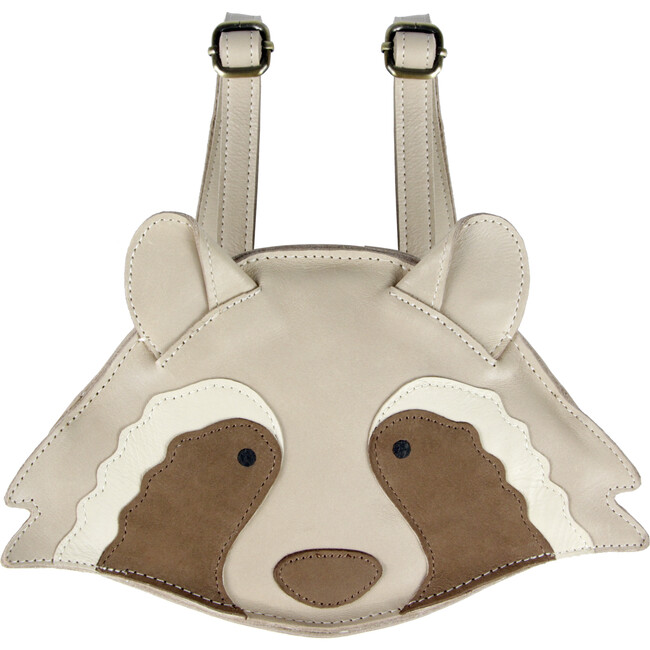 Kapi Special Raccoon Classic Leather Backpack, Ivory