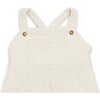 Mennie Cross-Back Overalls, Warm White - Overalls - 3