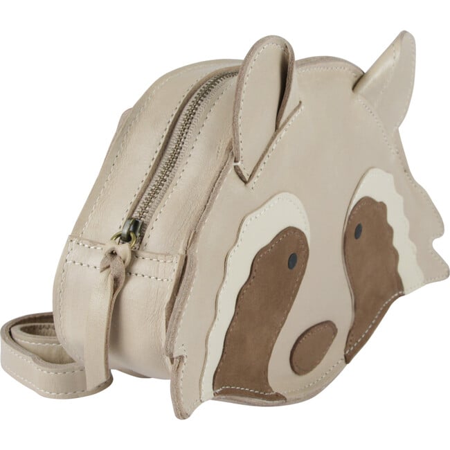 Kapi Special Raccoon Classic Leather Backpack, Ivory - Backpacks - 2