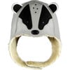 Kapi Exclusive Badger Leather Hat, Light Stone - Hats - 1 - thumbnail