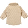 Luna Double Breasted Puffer Jacket, Sand - Jackets - 3