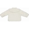 Marie Oversized Peter Pan Collar Jacket, Off-White Teddy - Jackets - 3