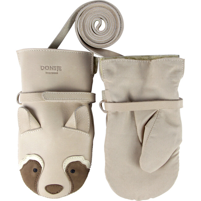 Kapi Special Raccoon Leather Mittens, Ivory Classic - Gloves - 3