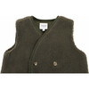 Monty Double-Breasted Gilet, Forest Green - Vests - 4